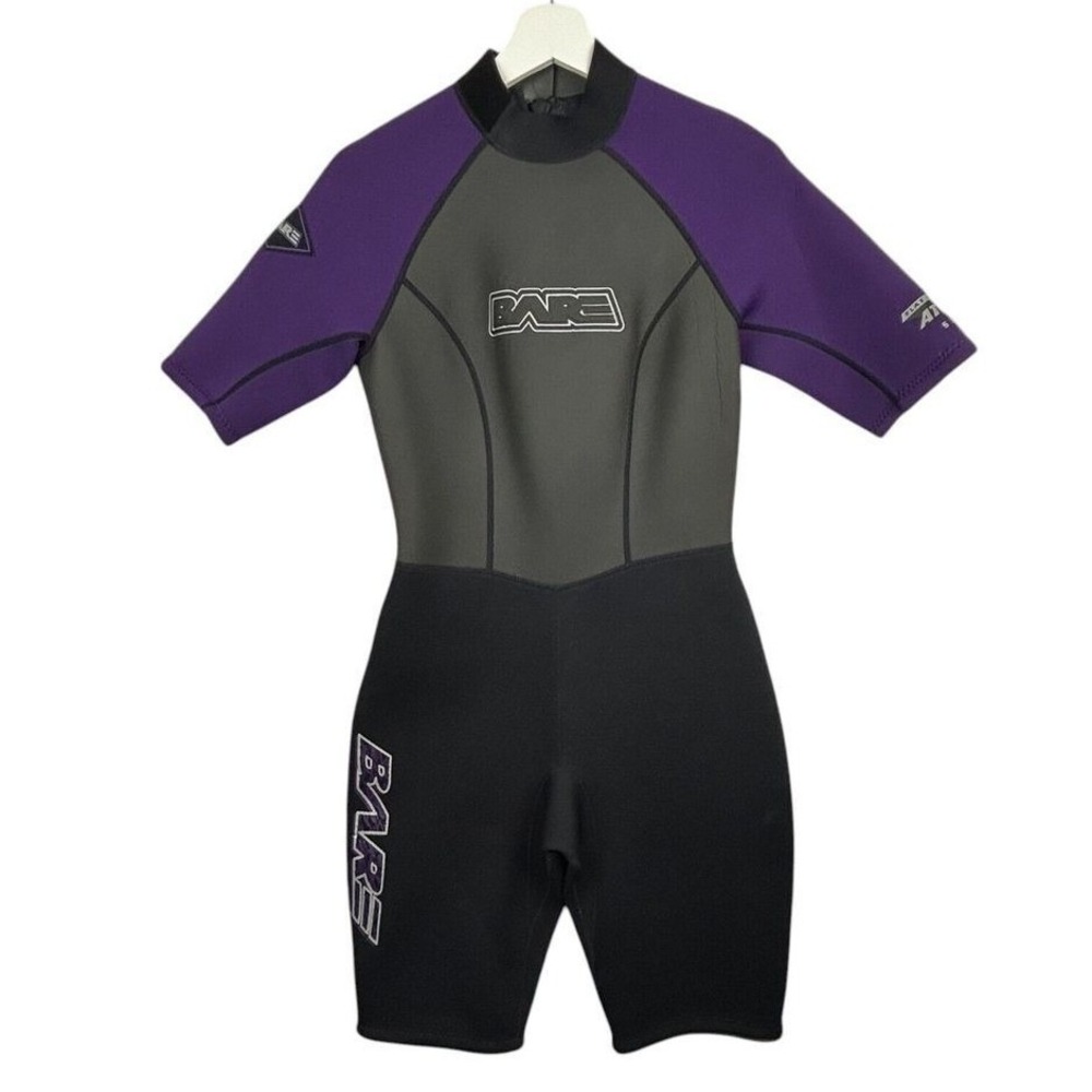 Bare Spring Wetsuit Youth‎ 13-14 Attack Series Flat Lock Seam Surf Dive Shorty
